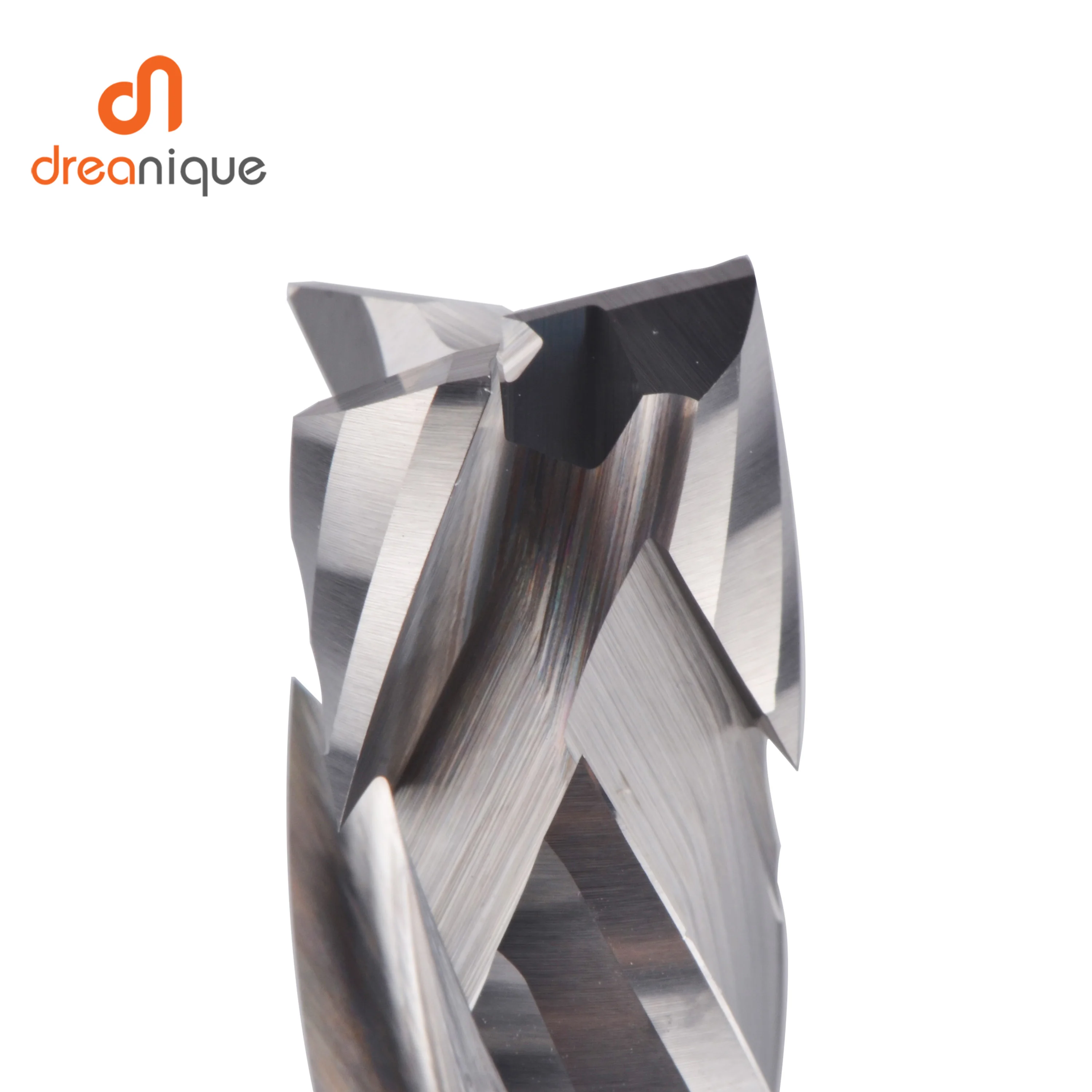 Dreanique Compression Milling Cutter Woodworking Down Cut 3 Flutes Spiral CNC Tool Carbide End Mill Router Bits