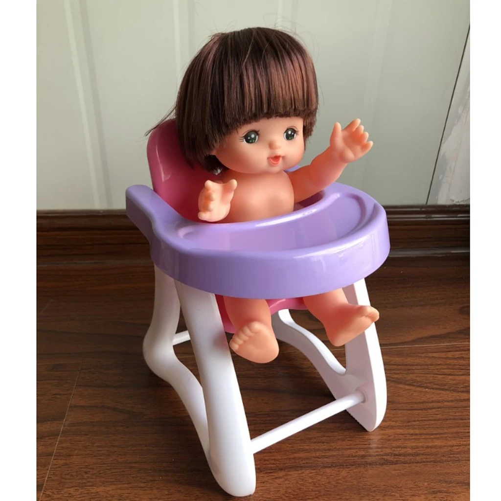 Dollhouse Miniature Baby Infant Room Furniure ABS Dining Chair High Chair