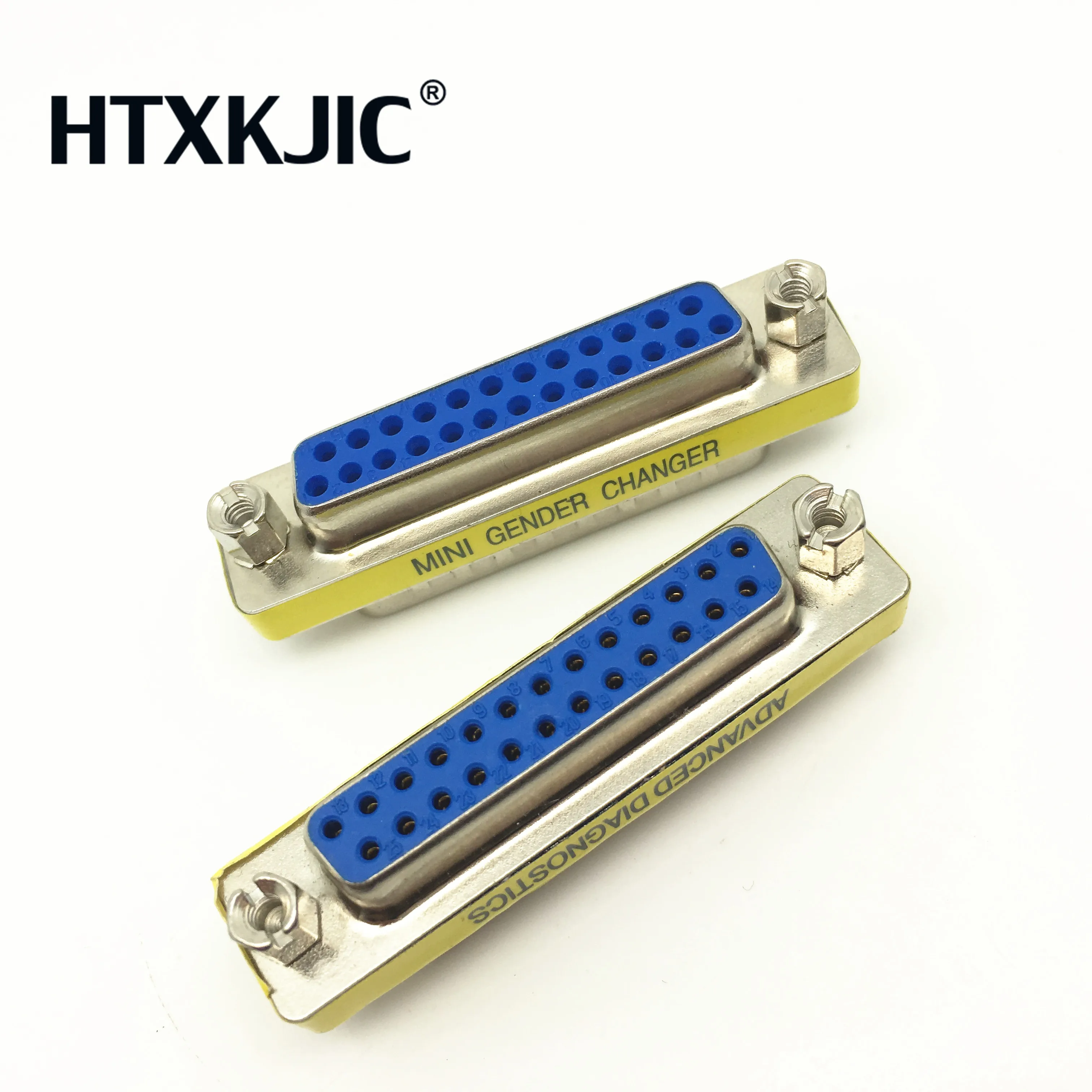 Cabo serial embutido para db25, adaptador de 25 pinos, para homens, conectado, para fêmea, db25 m, f