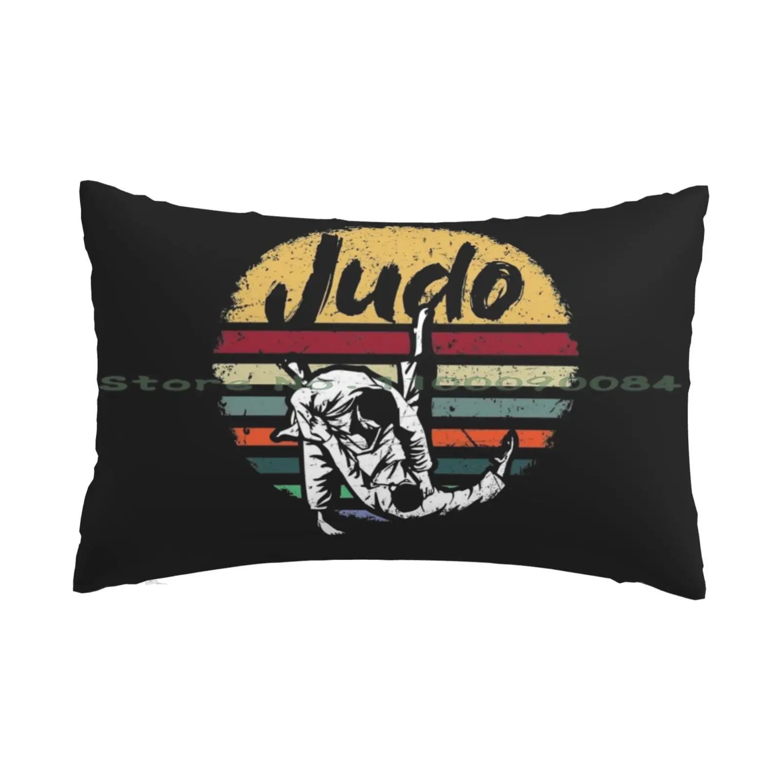 Judo Judoka Vintage Kampfsport Training Ringen Geschenk Pillow Case 20x30 50*75 Sofa Bedroom Turtle Tortoise Animal Vintage