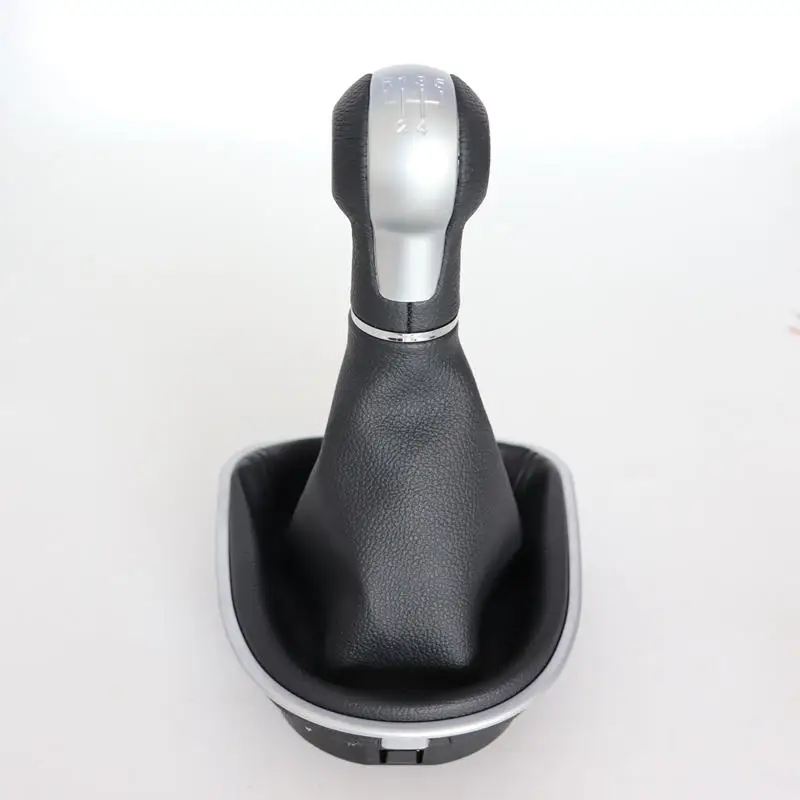 5/6 Speed Car Gear Shift Knob for Seat Altea Leon II Toledo III 2004-2012 ManualStick Lever Leather Gaiter Boot Cover Case