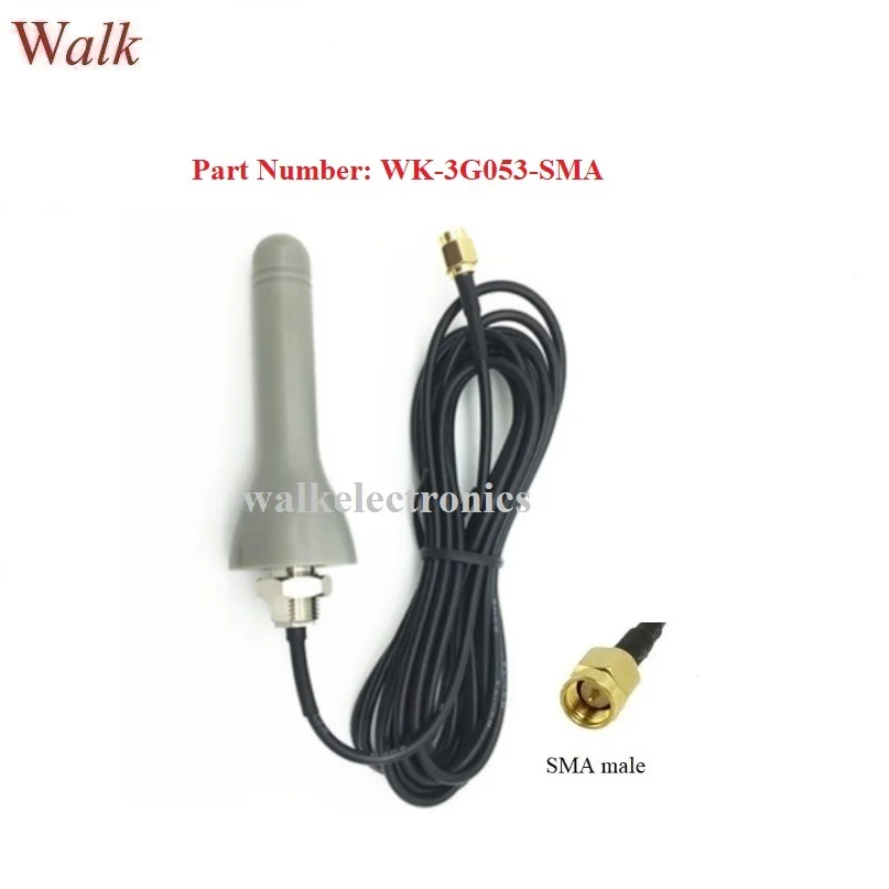 

small size outdoor use GSM 3G aerial screw mount IP67 3g car rubber antenna sma screw 3g antenna