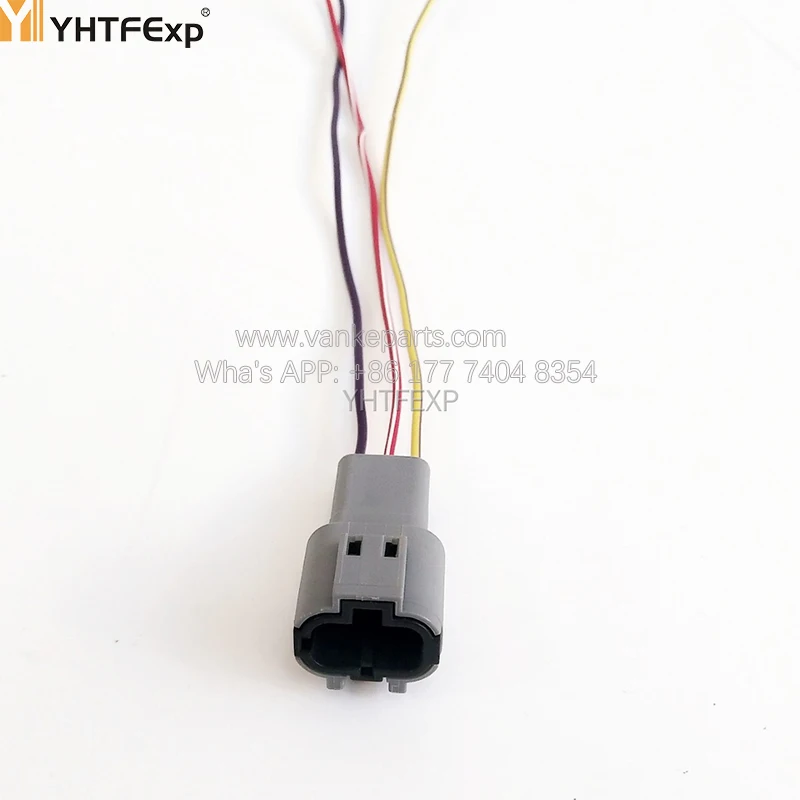 HITACHI EXCAVATOR ZX200-1 THROTTLE MOTOR FEMALE PLUG 3 WIRES HIGH QUALITY