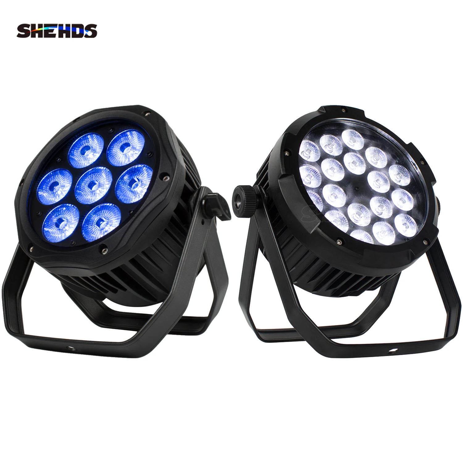 shehds led a prova dagua grande par 18x1 8w pequeno par 7x18 rgbwa mais iluminacao uv ip65 para uso externo casa paty dj discoteca 01