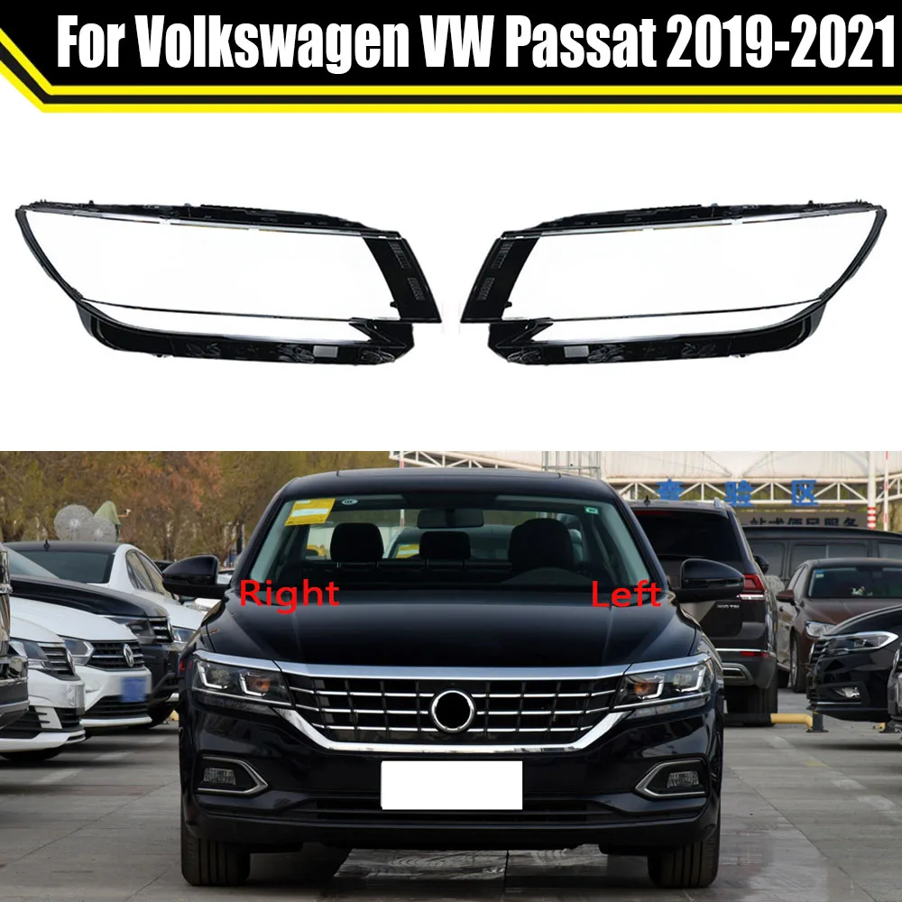 

Auto Light Caps For Volkswagen VW Passat 2019 2020 2021 ​Car Headlight Cover Transparent Lampshade Lamp Case Glass Lens Shell