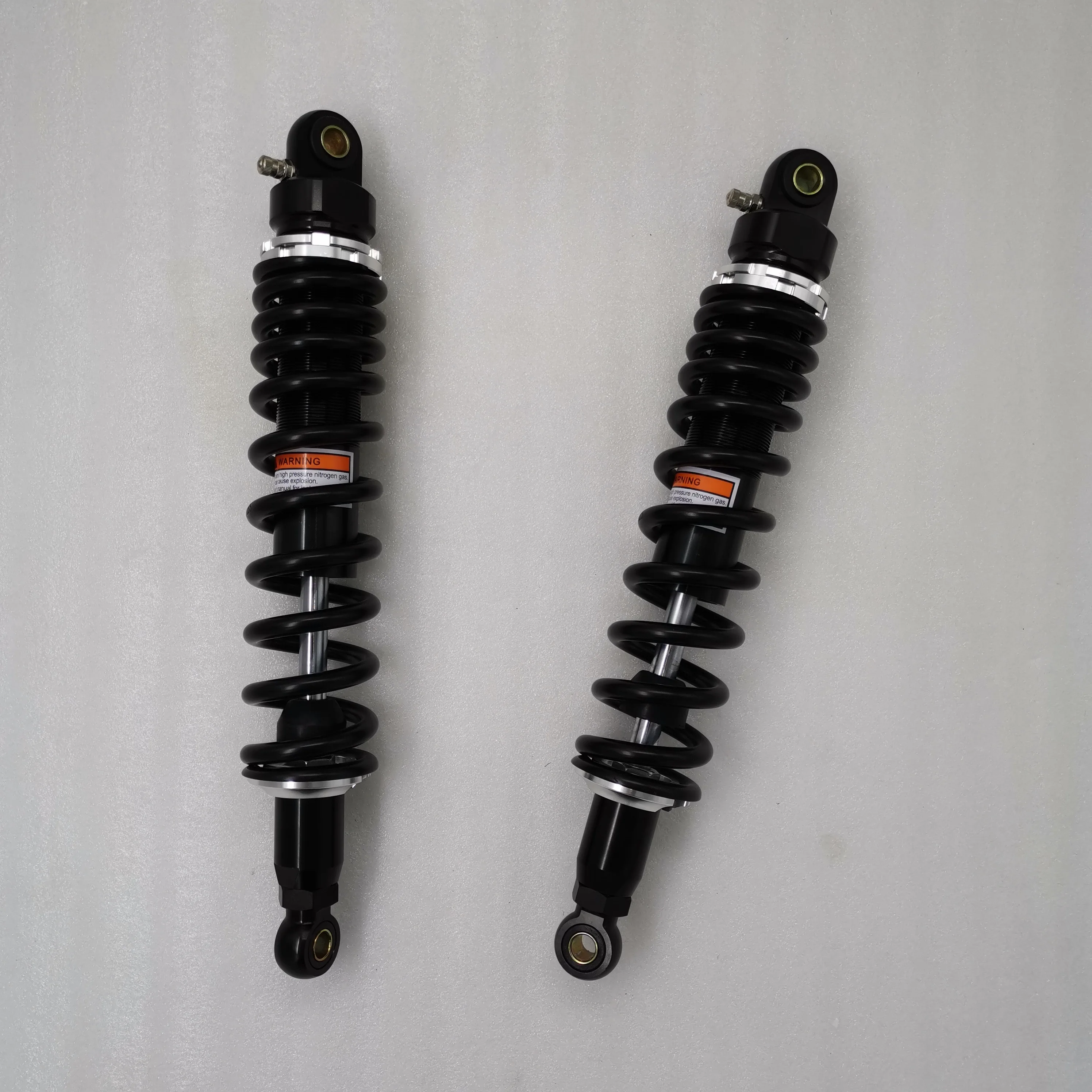 2 pieces new 10mm spring  400mm rear suspension shock absorber  for atv quad  gokat  replace motorcycle  black