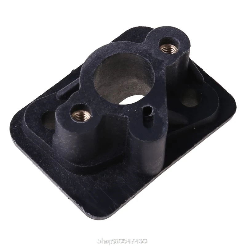 Coletor admissão + 2 pces 40-5 43cc 52cc cortador escova entrada coletor carburador base conector, admitindo tubulação, adaptador carb n17 20