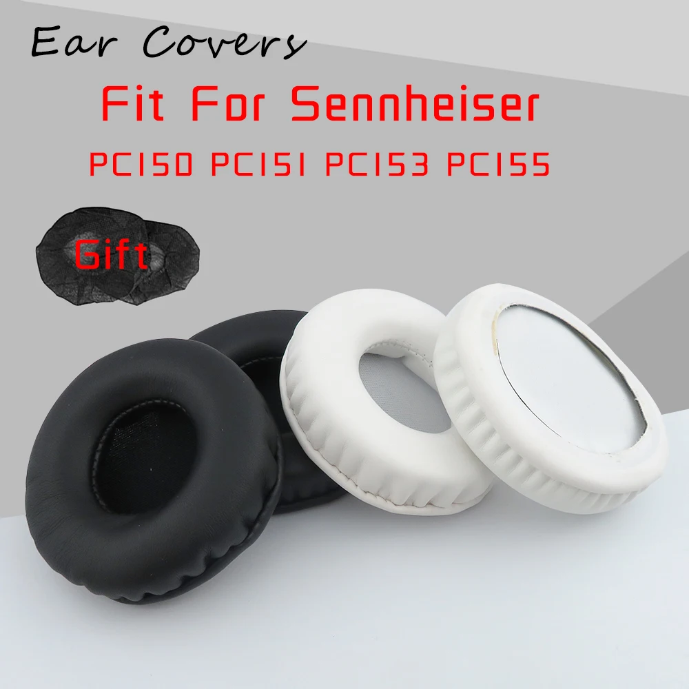 Earpads For Sennheiser PC150 PC151 PC153 PC155 Headphone Earpads Replacement Headset Ear Pad PU Leather Sponge Foam