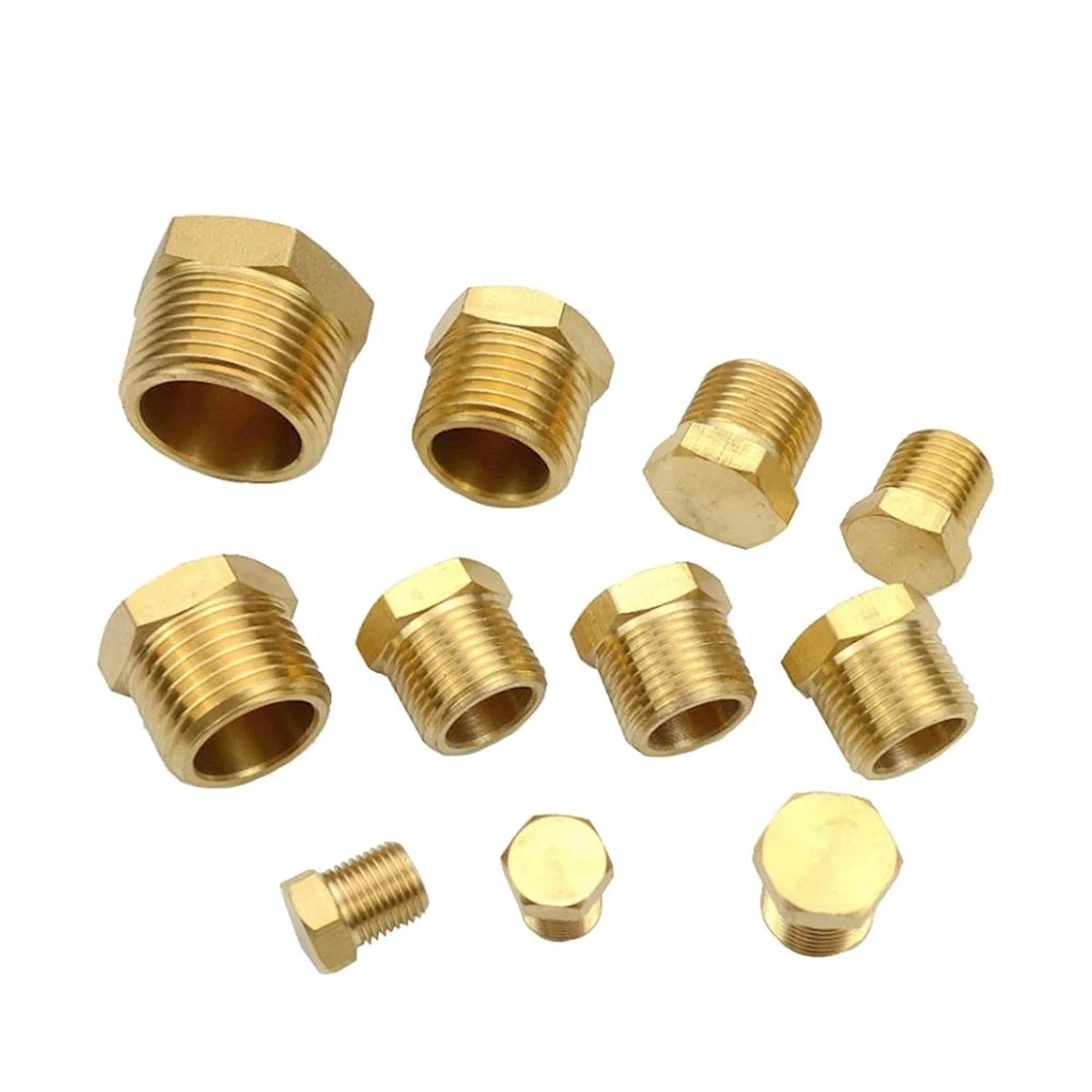 Adaptador de conector acoplador de latón, BSP de rosca macho 1/8 ", 1/4", 3/8 ", 1/2", 3/4 ", 1,2", 1,5 ", 1", ", 2", 1 ud.