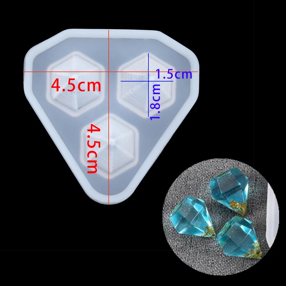 Diamond Pendant Silicone Mold for DIY Resin Crafts