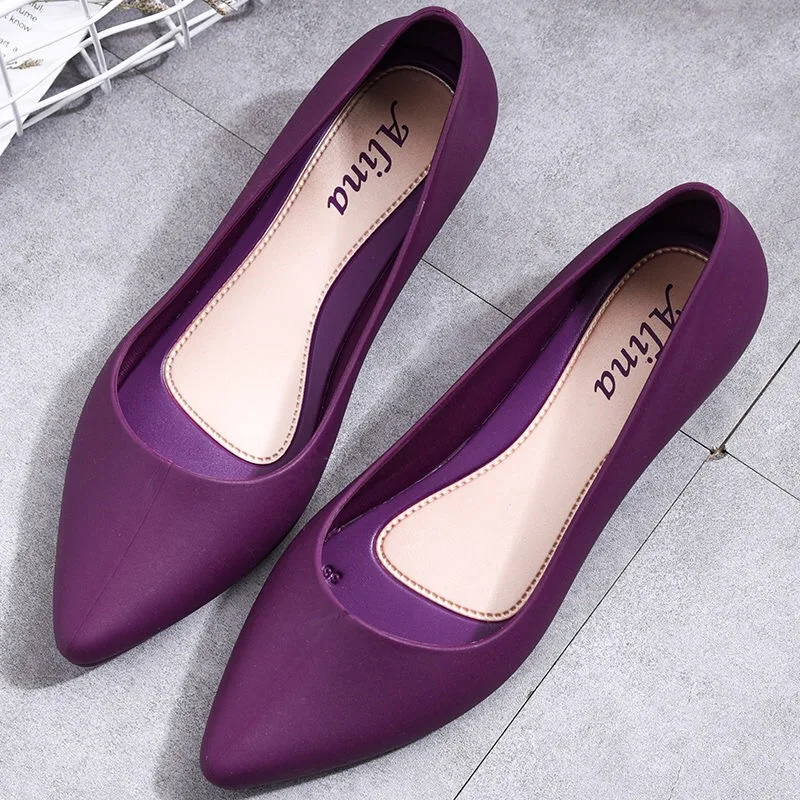 Elegant Leather Low Heels Women Summer Shoes Pointed Toe Thick Heels Pumps Women Top 2020 Newest Party Casual Shoes Woman Cheap