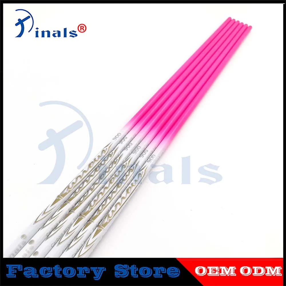 Pinals Archery Spine 500-1000 ID4.2mm Carbon Arrow Shafts Compound Recurve Bow Hunting Targets 6/12PCS