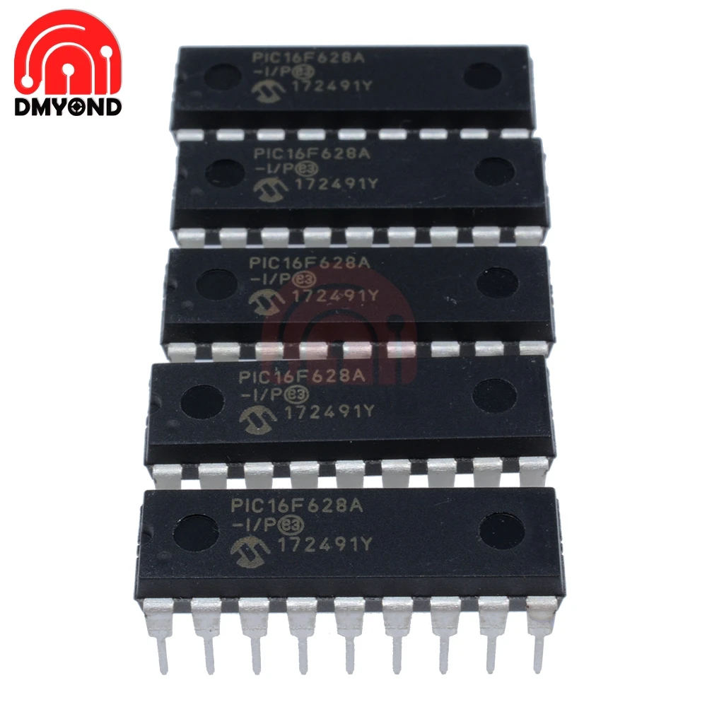 1pcs/lot PIC16F628A-I/P DIP-18 PIC16F628AIP PIC16F628A 16F628A DIP DIP18 16F628A-I/P Inline Chip In Stock