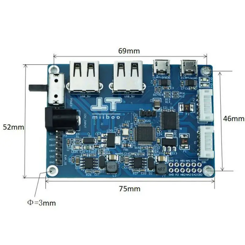 STM32 Motor Control Board ROS Chassis Differential Drive PID Control Coded Deceleration Miiboo Robot