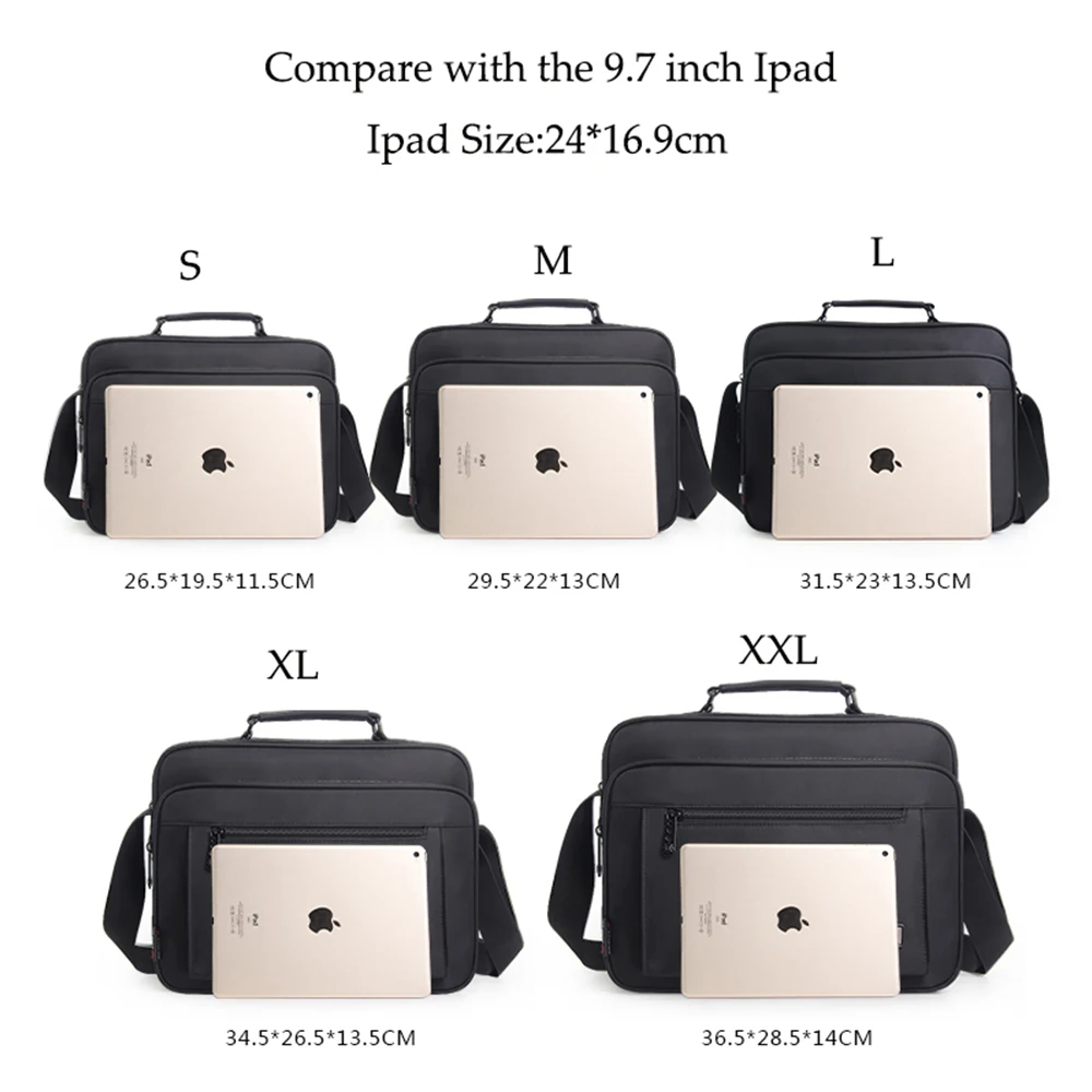 Men Briefcase Messenger Bag Oxford Waterproof Shoulder Bag For Men Fashion Business Handbag Men Casual Crossbody Bags X688ZC