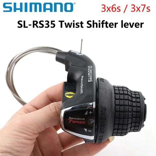 Imagen 2 del producto Shimano Revoshift SL-RS35 3X6s 3X7s palanca de cambios giratoria 18S 21s MTB palanca de cambios de bicicleta 18v 21v