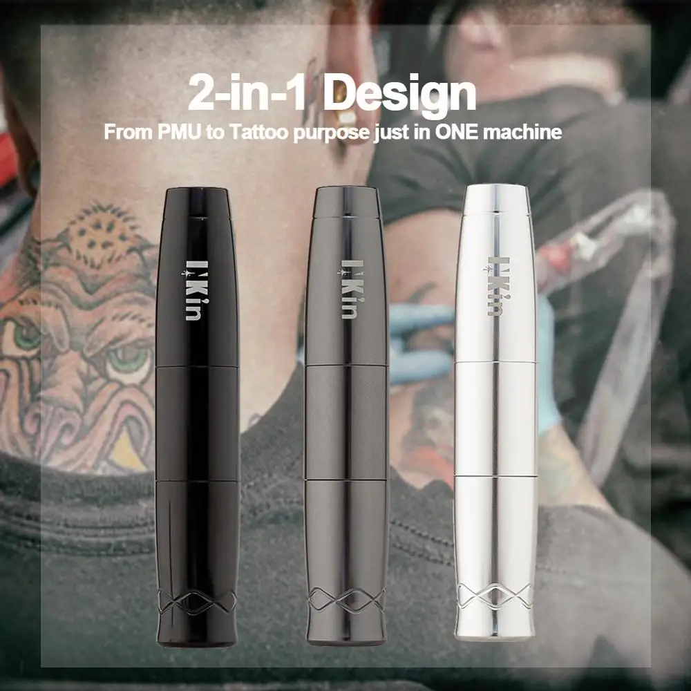 INKIN Nano 2-in-1 Tattoo Permanent MakeUp Machine Pen for Eyebrow Eyeliner Lips TATTOO Micropigment 3.0MM 2.0MM Stroke