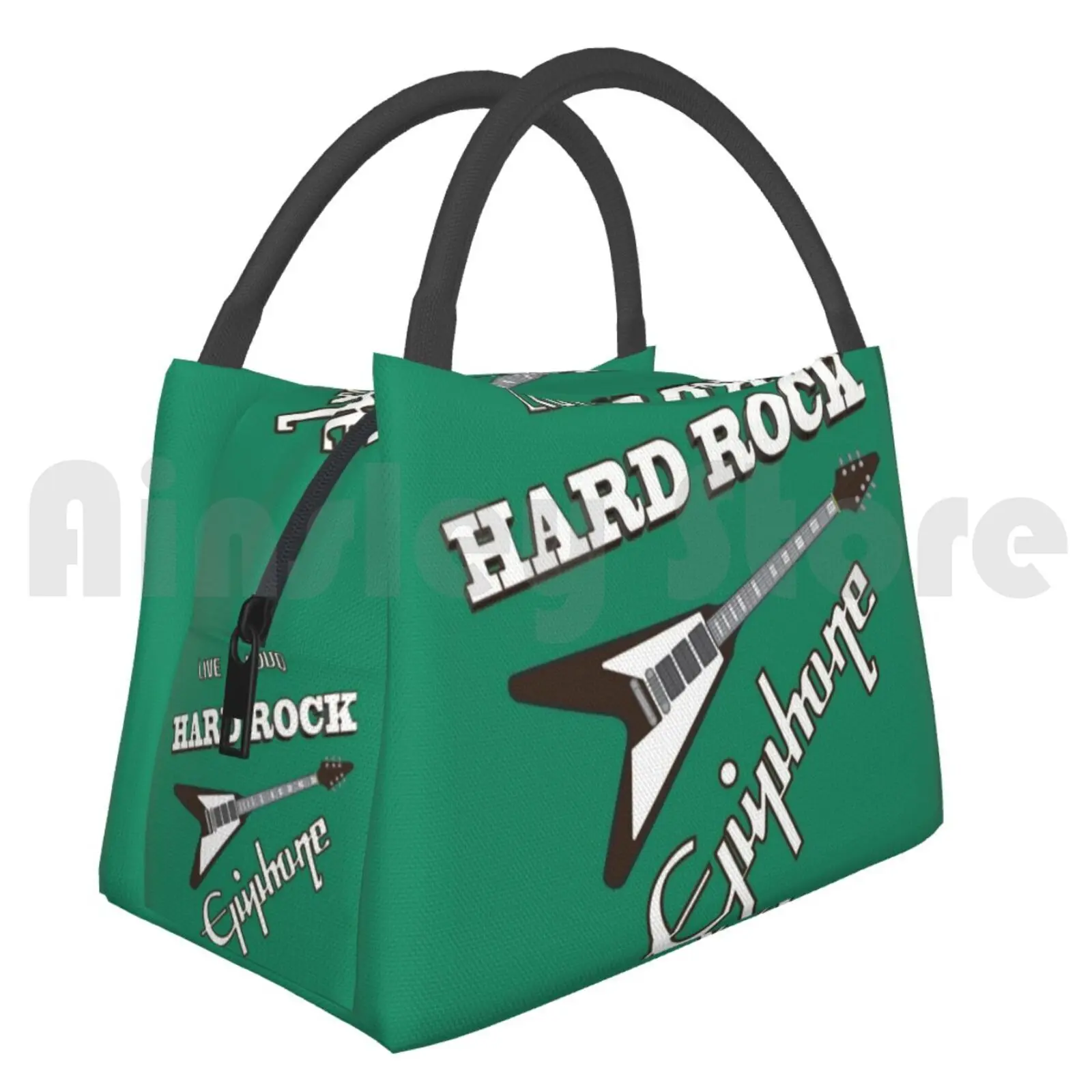 

Cooler Lunch Bag Picnic Bag Live & Loud Guitar Epiphone Music Song Hevimetal Star Dave Grohl Electric