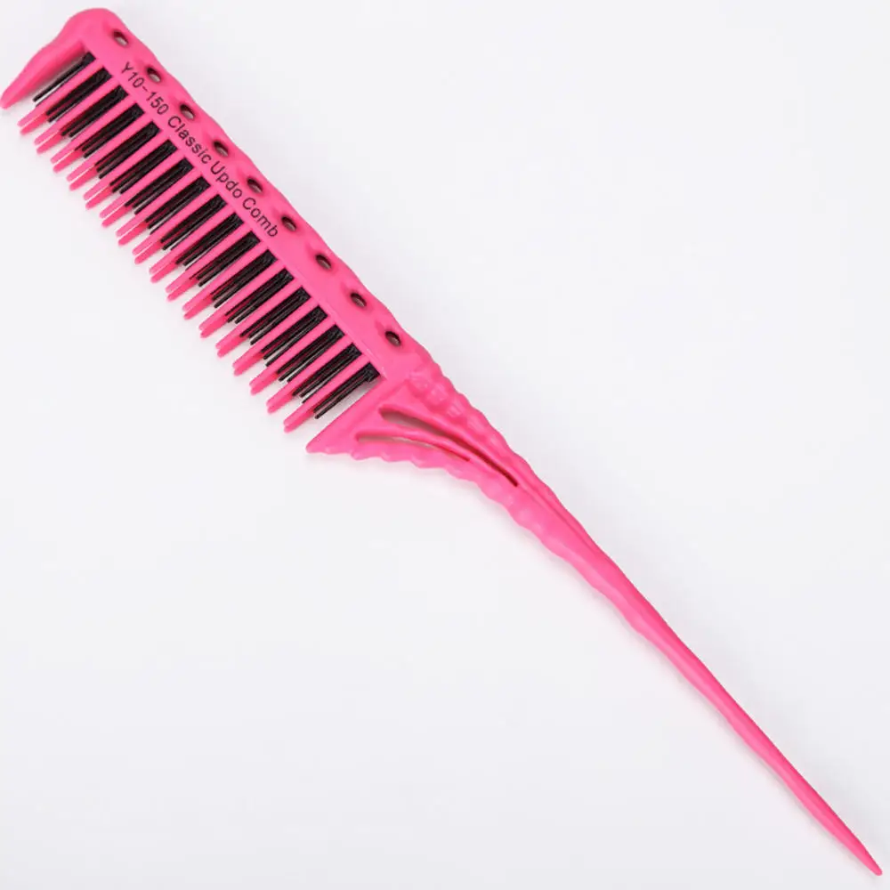 Highlighting Hair Comb ABS Weaving Highlighting Foiling Hair Comb for Salon Dyeing Tail Combs Brush Separate Parting For Hair