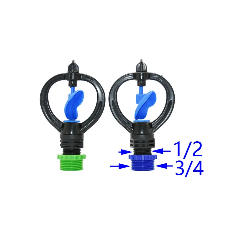 1/2 3/4 Inch External Thread Butterfly Rotary Sprinklers Garden Misting Sprayers Gardening Water Irrigation Accessories 1PC