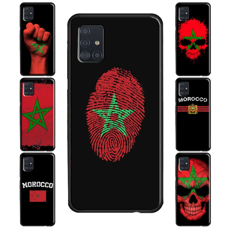 Flag of Morocco Case For Samsung Galaxy S20 FE S22 S21 Ultra S8 S9 S10 Note 10 Plus S10e Note 20 Ultra