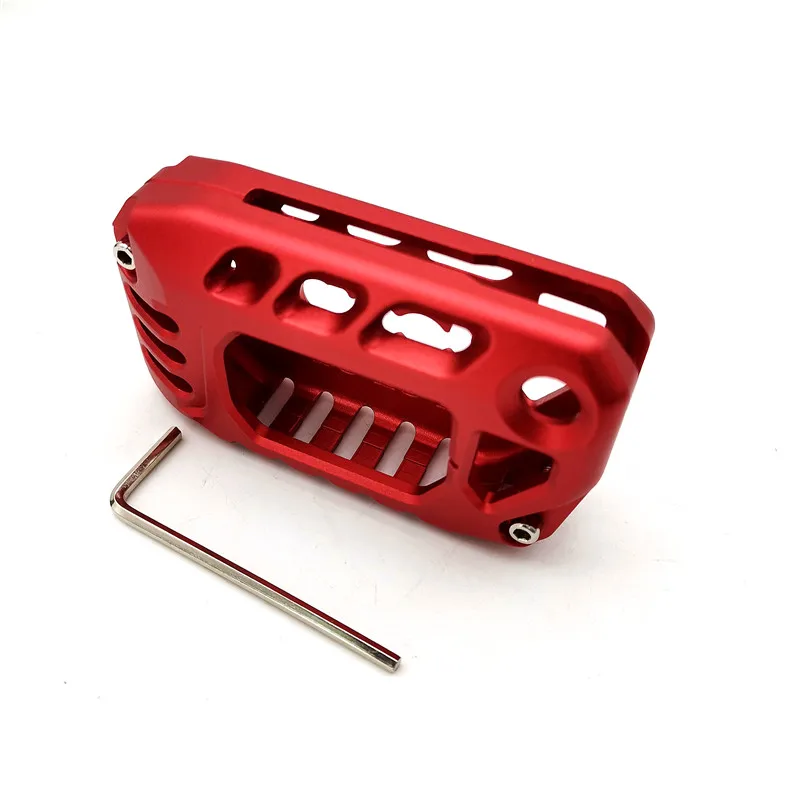 New Arrival High Quality Red Alloy Key Cover Case Protector Shell For Jeep Wrangler JL JT Gladiator 2018+