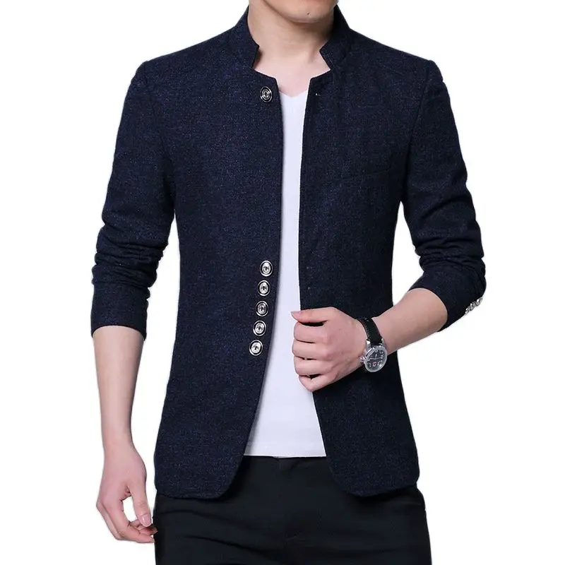 Liseaven Jackets Men Casual Blazer Windbreaker Jacket Coat Men 2021 Spring Autumn New Outwear Male Slim Solid Color Coats