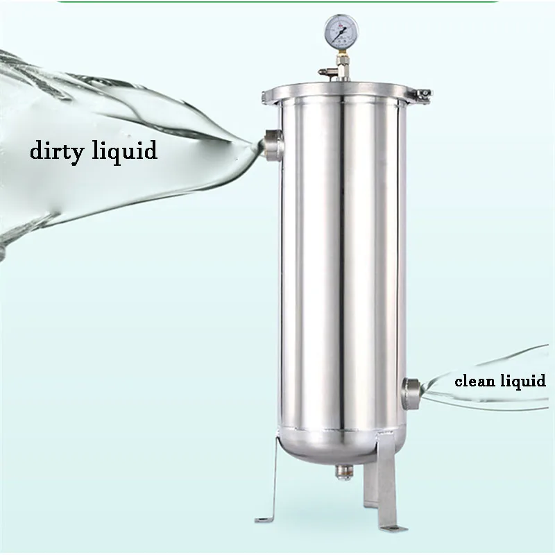 

10T/H Bag Type Filter Big Flow High Precision Industry Water Filter for Wine Pharmacy Beverage Oil Chemical SS304