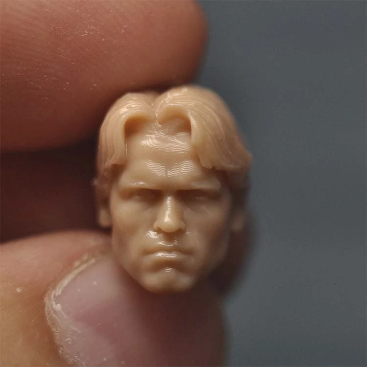 1/18 Scale Blank Unpainted Terminatosr Arnold Schwarzenegger T800 Head Sculpture White Mode for Drawing 3.75