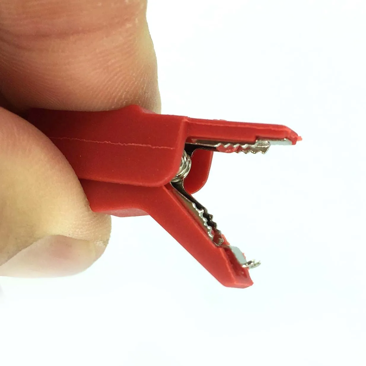 Conector de Cable de enchufe Banana de 4mm, pinzas de cocodrilo, pinzas de cocodrilo aisladas, adaptador de batería, multímetro, sonda de prueba