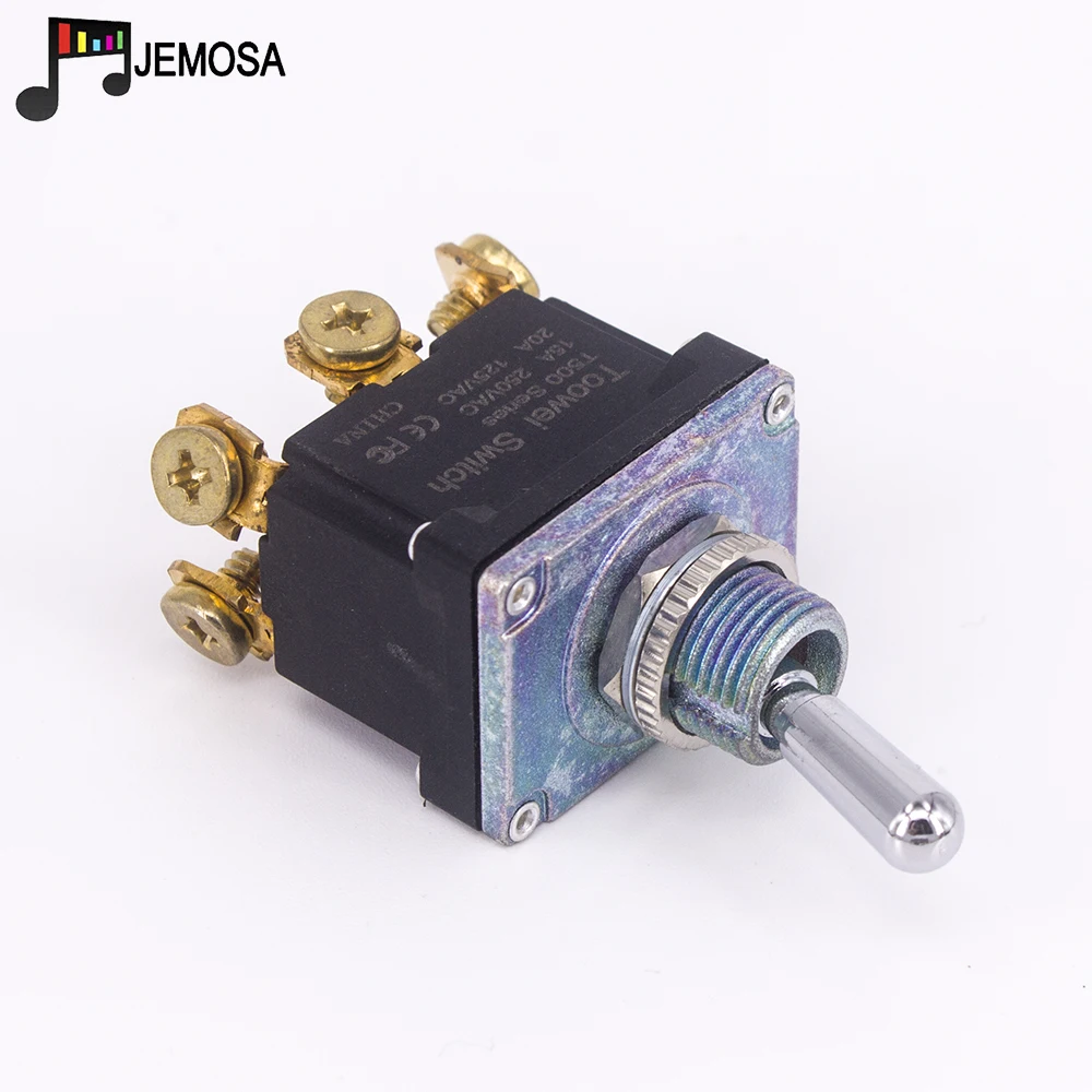 1 قطعة Toowei 6 دبابيس للماء تبديل التبديل على على 15A 250V/ 20A 125V SPST/الجمعية حفرة 12 مللي متر المسمار الاتصال AC الطاقة التبديل