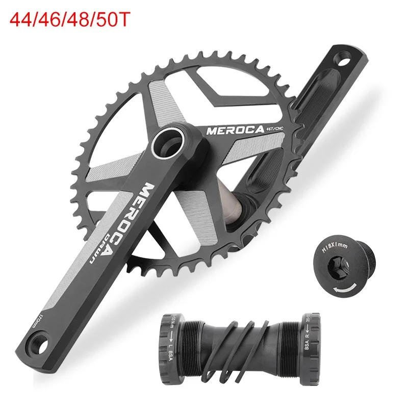 10/11s 170mm Crank Road Bike Crankset Bicycle Sprocket 44/46/48/50T Narrow Wide Chainring With Bottom Bracket For SHIMANO SRAM