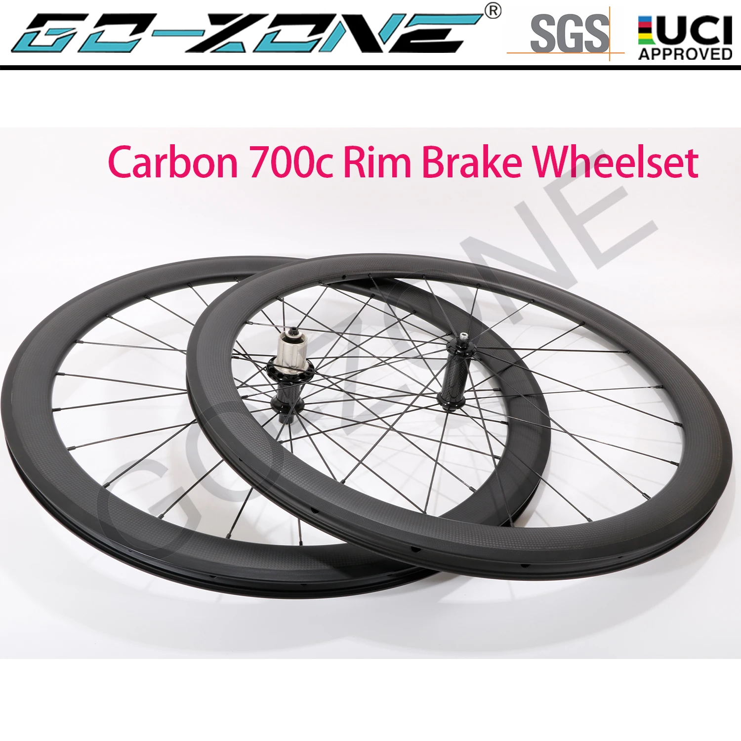 Carbon 700c Rim Brake Wheelset  Clincher Tubeless Tubular High TG Novatec / Powerway / DT Carbon Road Rim Brake Wheels