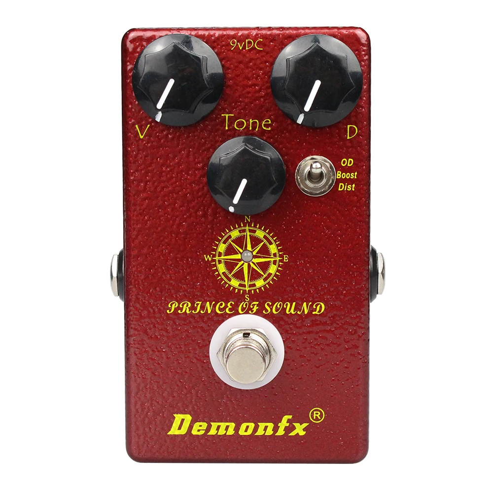 Demonfx-Prince of Sound Pédale d\'overdrive pour guitare, effet de chœur, boost de distorsion, accessoires de haute qualité, nouveau