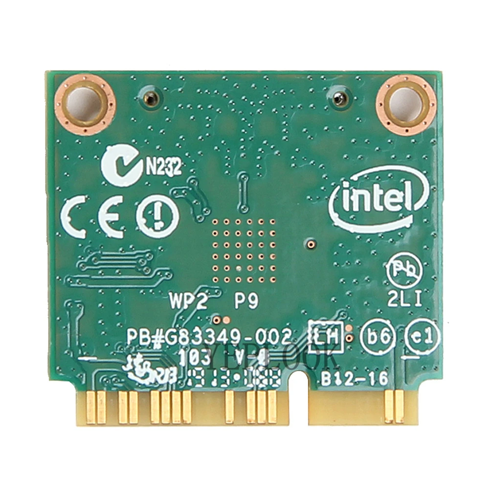 Wifi Card 7260AN 7260HMW AN 300Mbps Dual Band 2.4G/5Ghz Bluetooth 4.0 Half Size Mini PCI-E Network Card General Version