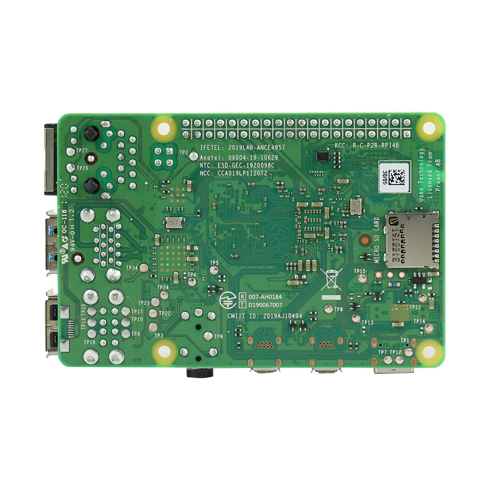 جهاز Raspberry Pi 4 kit 2GB 4GB 8GB RAM board + كاميرا 5MP + صندوق أكرليك + مصدر طاقة + بطاقة + مشعاع لـ Raspberry Pi 4 type B l