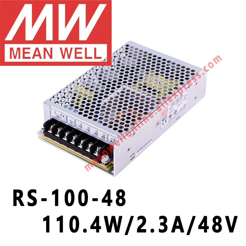 

RS-100-48 Mean Well 110.4W/2.3A/48V DC Single Output Switching Power Supply meanwell online store