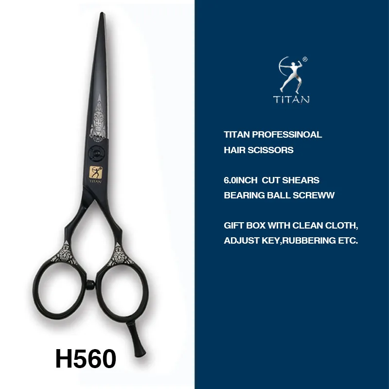 TITAN Hair Cut Thinning Cutting Scissors Hairdressing Barber Scissors JAPAN STEEL 5.5 Inch 6.0 Inch