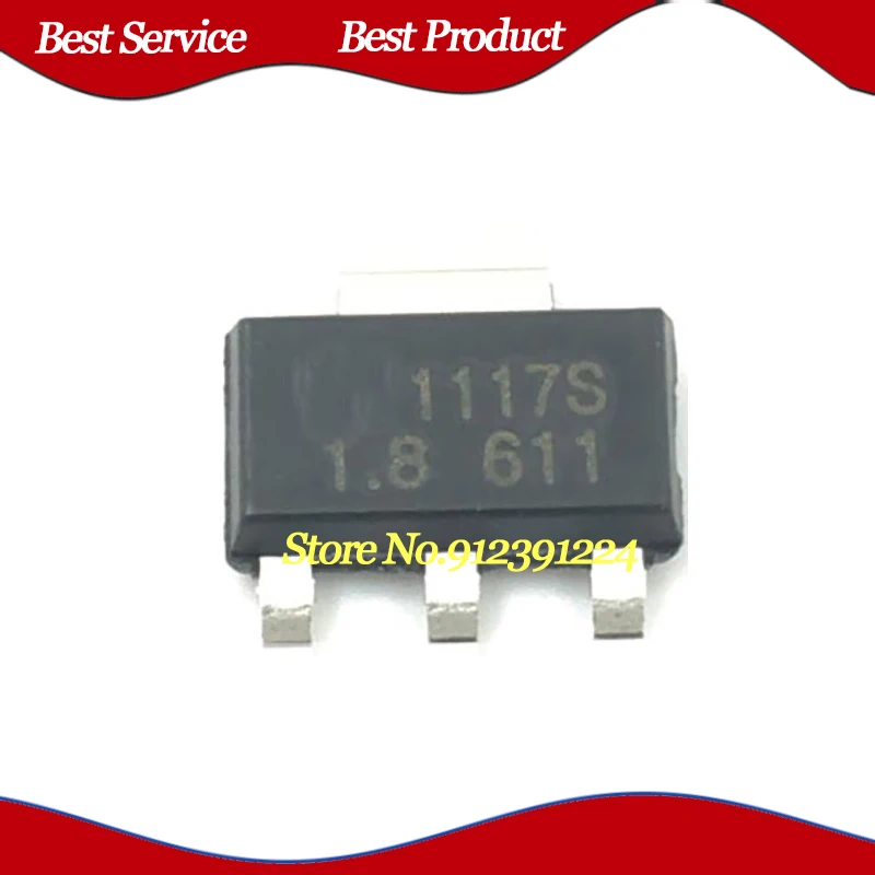 SOT223 LM1117S-1.8 20ชิ้นของใหม่และของแท้