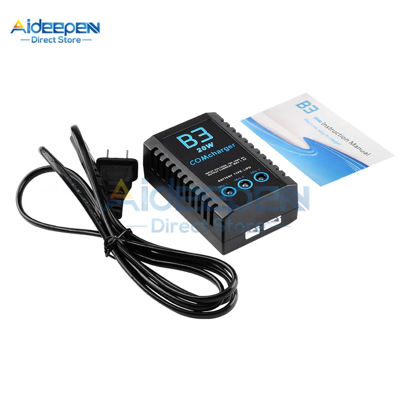 RCヘリコプター用バランスバッテリー充電器,Lipo電源,imaxrc,imax b3 pro,コンパクト2s,3s,20w,eu,usプラグ