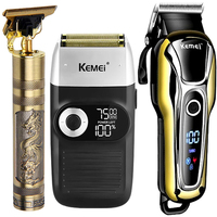 Kemei Clipper Electric Hair Trimmer for men Electric shaver professional Men's Hair cutting machine Wireless barber trimmer