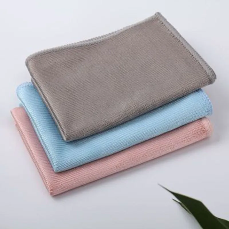 Wipe Glass Cloth 3 color Rag Cleaning No Trace Absorbable Window Car Rag Cleaning Towel Kitchen Cleaning Wipe Glass Cloth