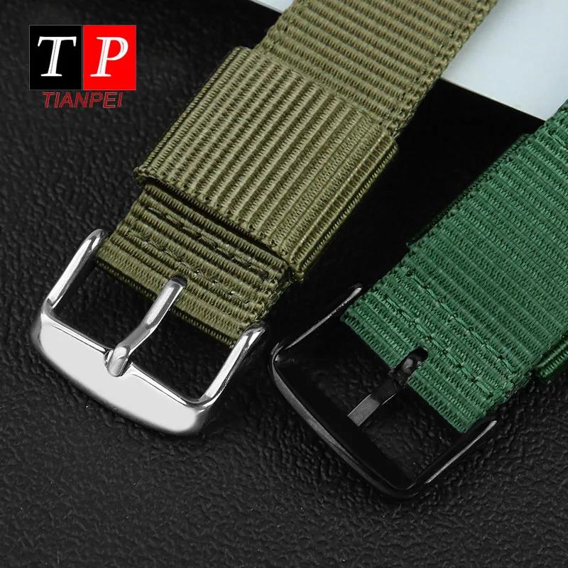 Nylon watch strap for BRISTON DW Timex 18/20/22/24mm thickened canvas bracelet sports waterproof replace watch band comfortable