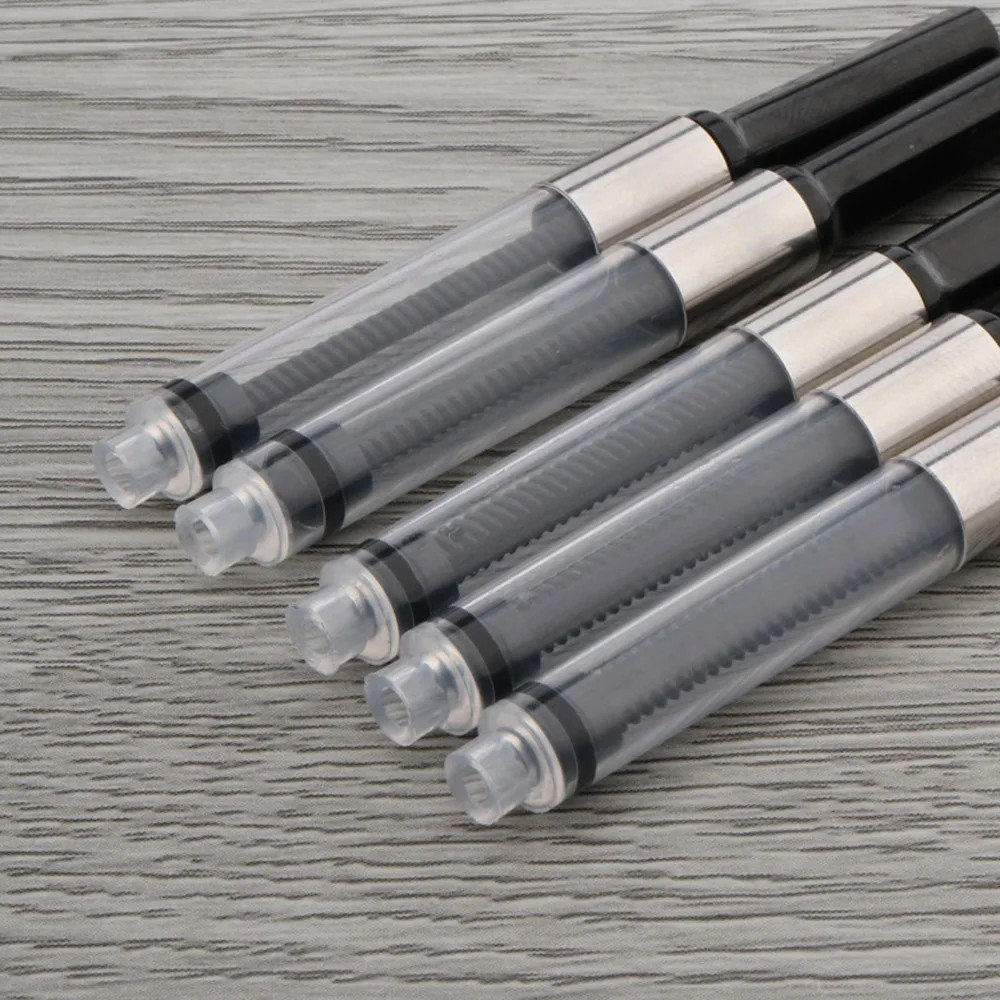 10Pc 2.6MM Small Hole Plastic Metal Ring Office School Writing Fountain Pen Ink Converter Reservoir Cartridges