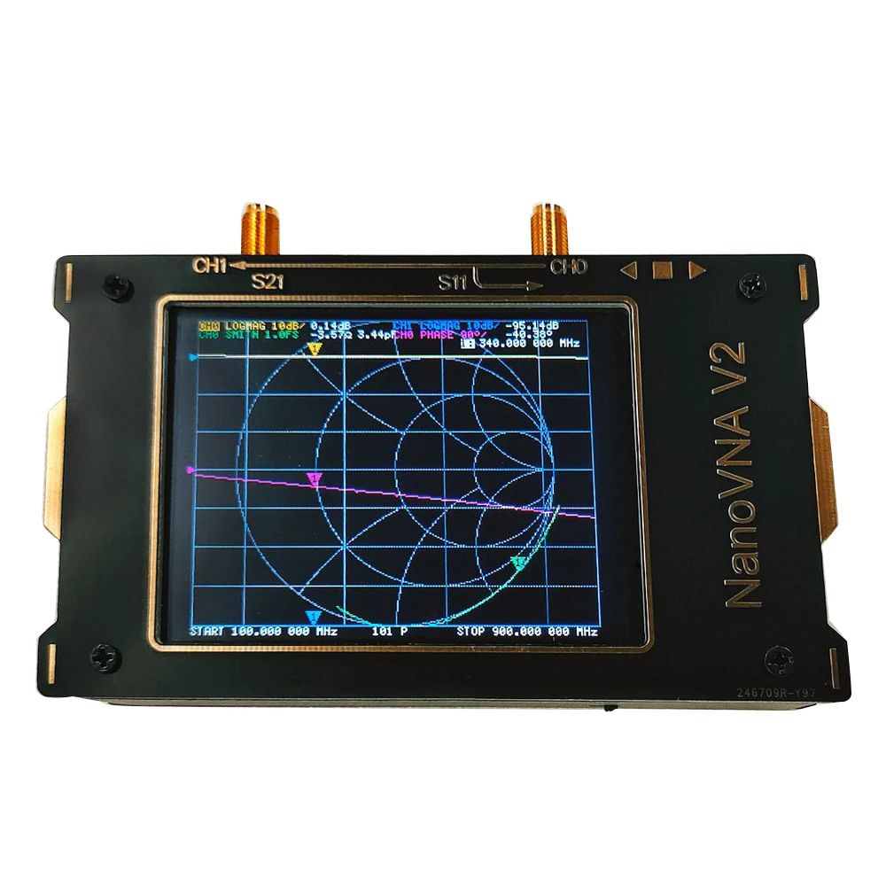 Vector Analyzer S-A-A-2/NanoVNA V2/NanoVNA/NanoVNA-H4 Network Analyzer Shortwave Antenna Analyzer 4 Inch LCD Signal Amplifier