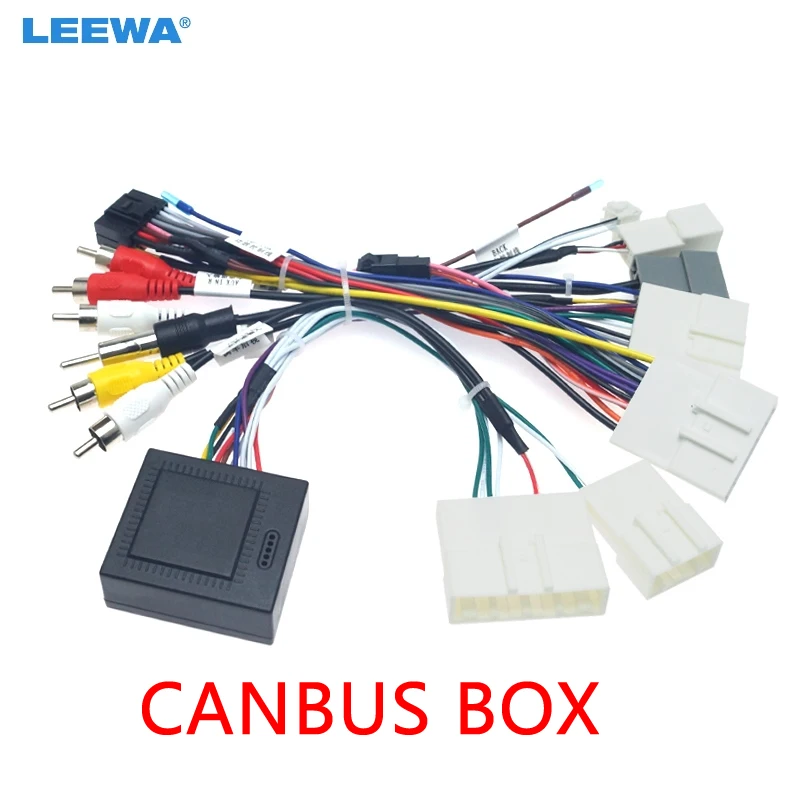 

LEEWA Car Audio 16PIN Android Power Cable Adapter With Canbus Box For Nissan Teana/Sylphy/Tiida Power Cable Wiring Harness