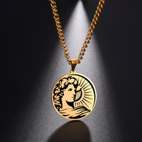 Greek Mythology APOLLO Necklace God King Of Sun Hope Supernatural Amulet Gift For Men Woman Kid Child Stainless Steel Jewelry