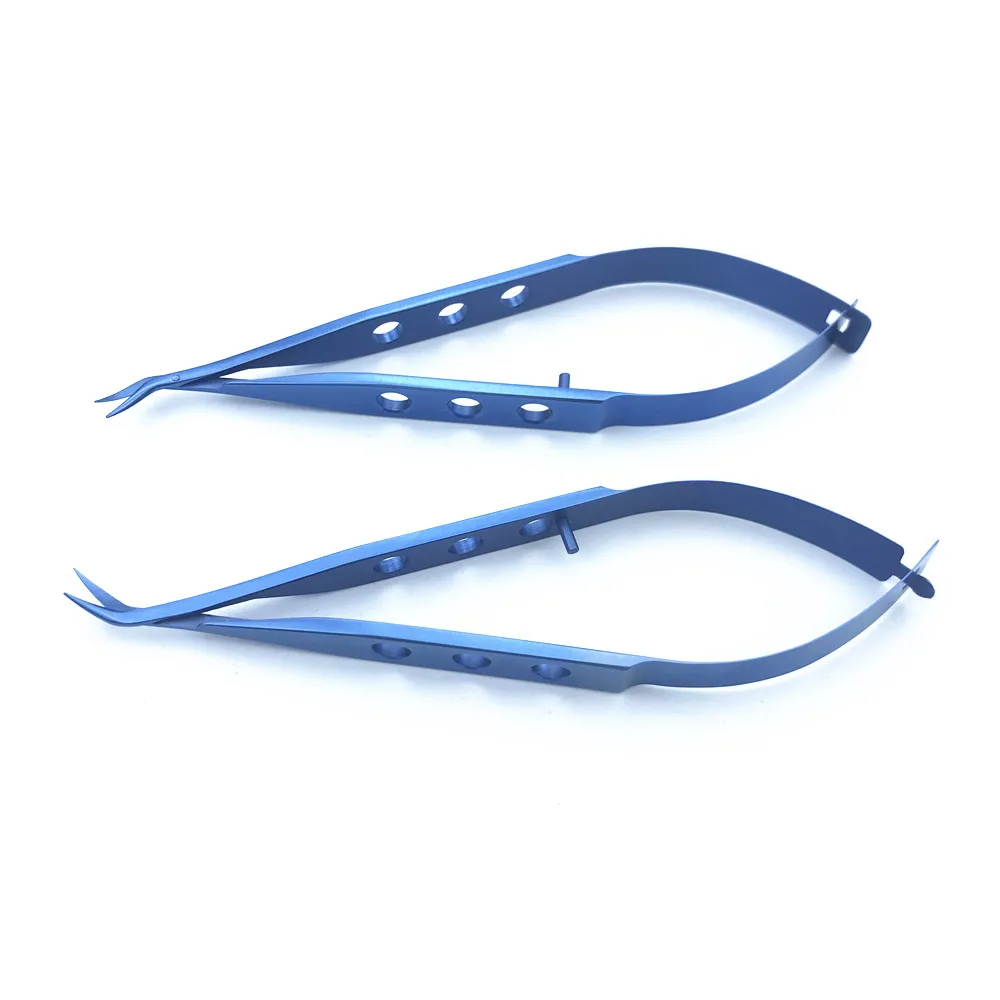 

Titanium Left/Right Castroviejo Corneal iris Scissors veterinary Ophthalmic surgical instrument