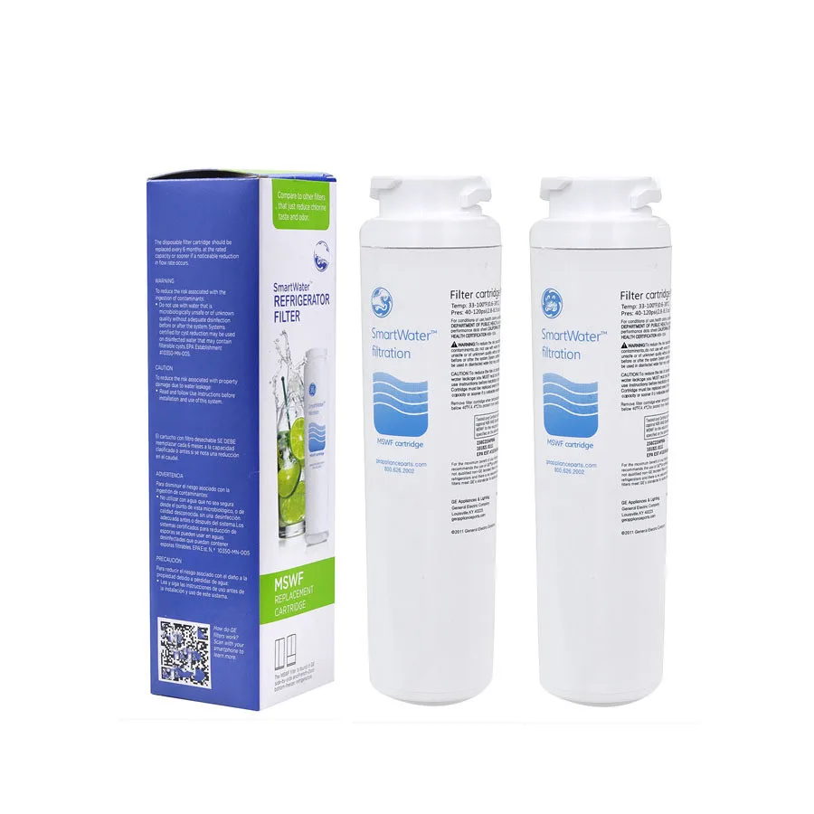 

2pcs Household Hot Sale! Water Purifier General Electric Mswf Refrigerator Water Filter Cartridge Replacement For Ge Mswf