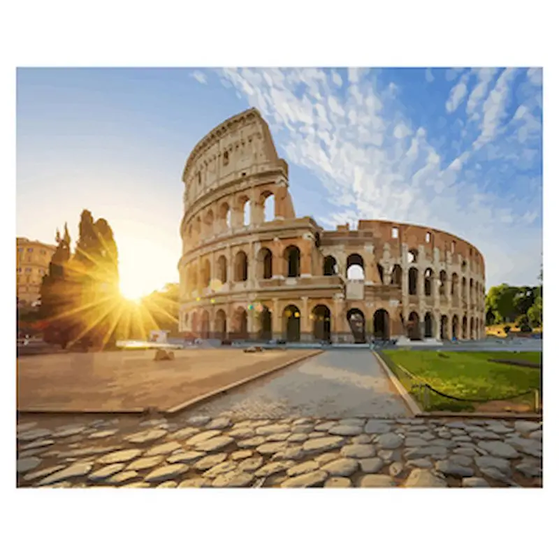 Rome Pictures By Number Landscape On Canvas With Frame DIY Kits Acrylic Paint For Adults Drawing Coloring By Numbers Decoration